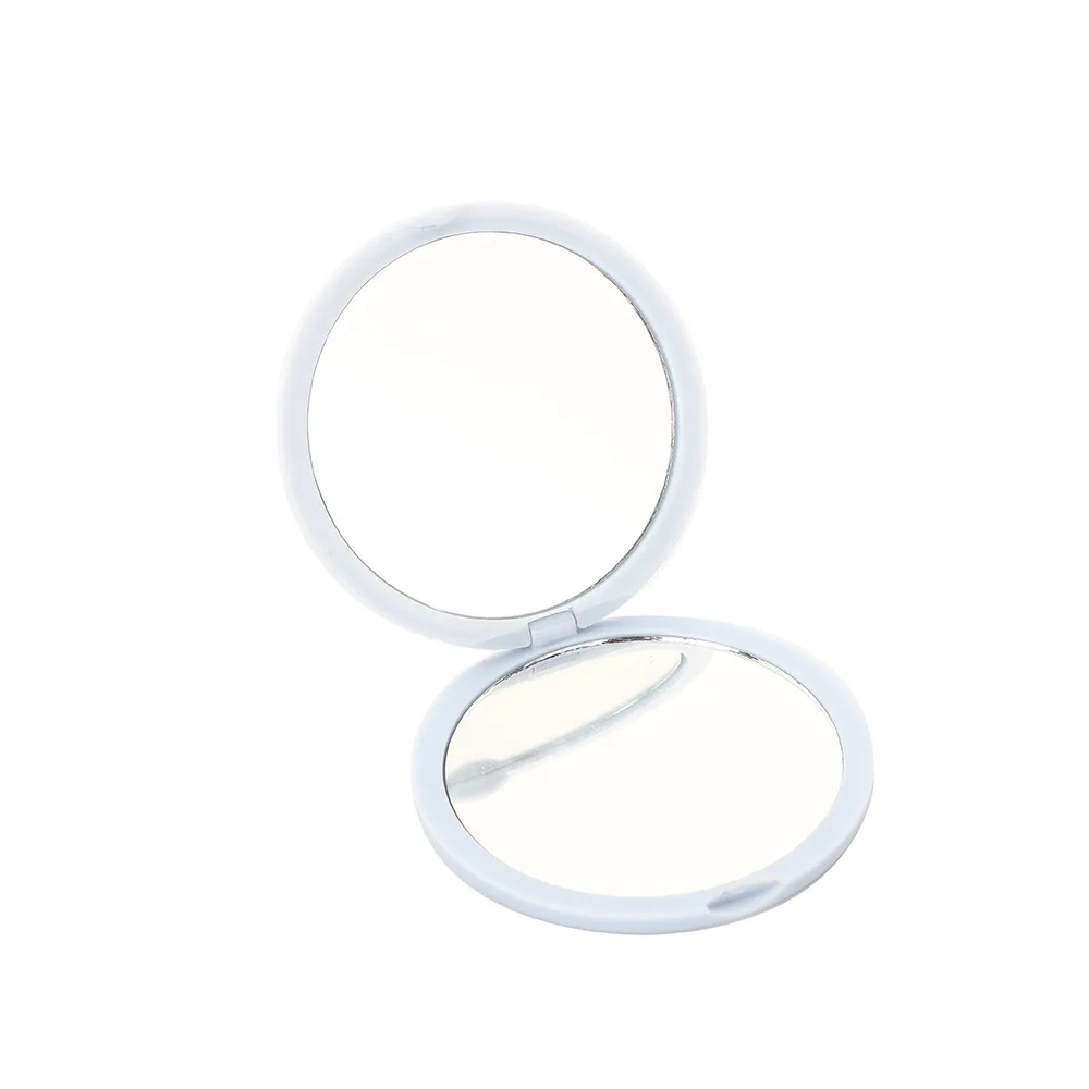 [Buy 1 get 1 free] Portable 7cm portable small mirror handheld mirror cute mini makeup mirror folding mirror makeup mirror double-sided mirror