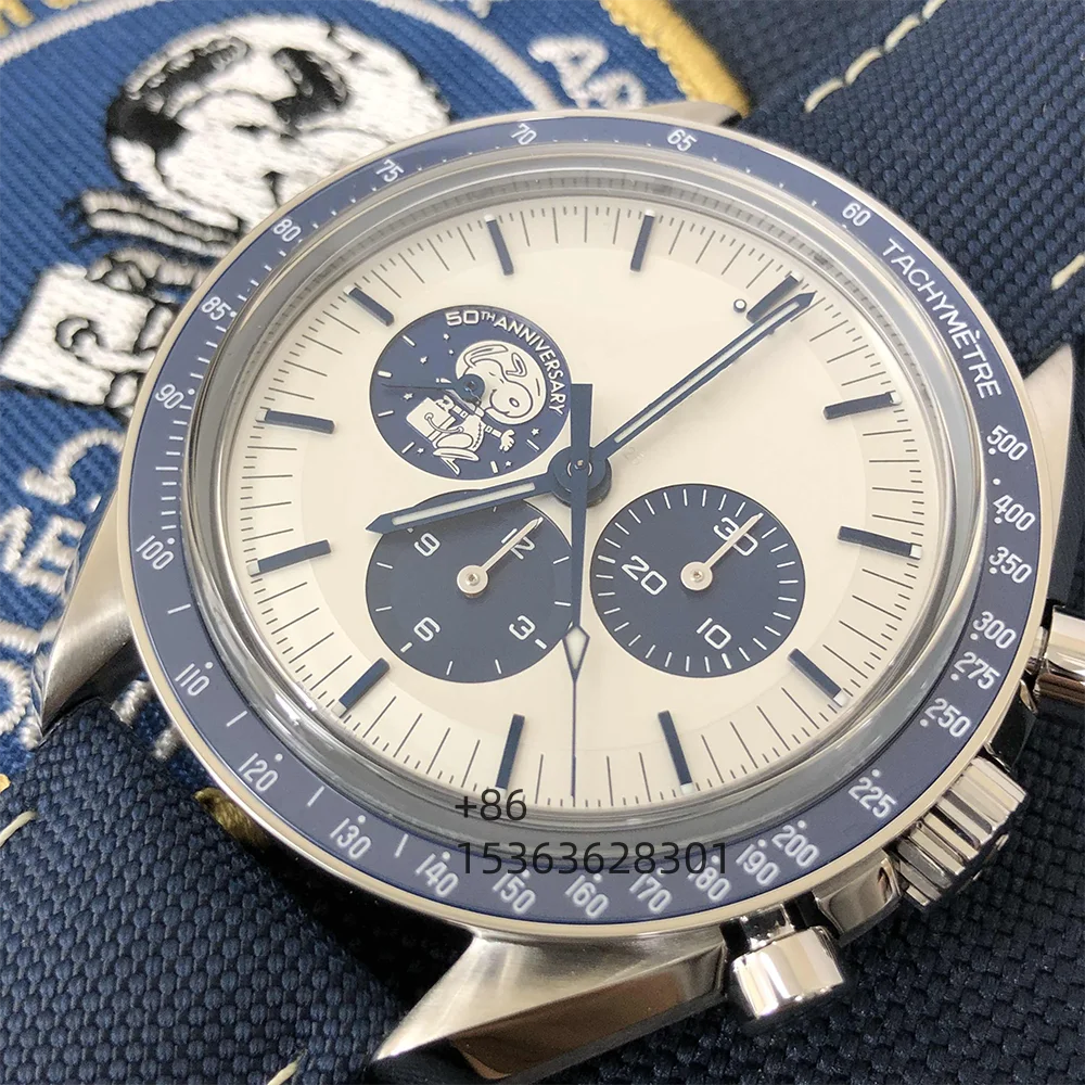 

Best Quality 42mm Manual Winding Movement Fully Functional Os Factory Chronograph Ceramic Watch