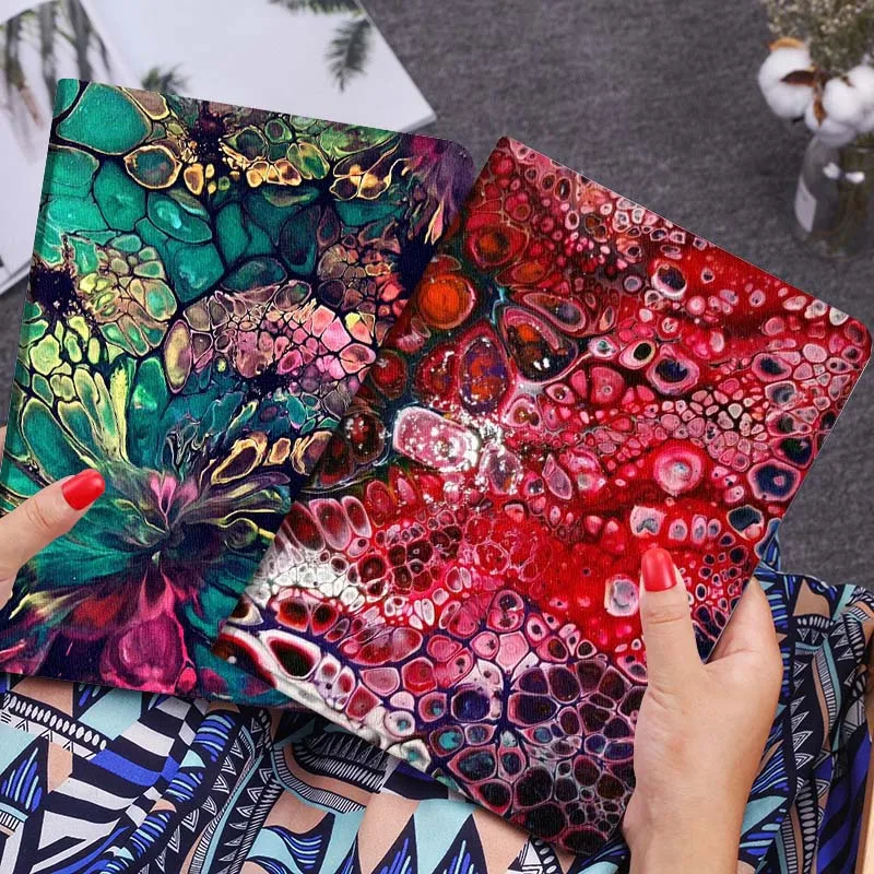 

Red Bubble Abstract Pattern Tablet Case For Huawei Honor MatePad MediaPad Air 5 6 7 11 V6 V7 V8 V9 X9 X8 T10 T10s C5e T5 Gift