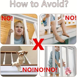 Baby -Tor für Treppen, Geländerwache für Kinder, Haustiere, Netzschutznetz für Balkon auf der Bahnstreppe, Treppennetz für Innen- und Außenbereiche 8 Hauptverkäufe Kinderschutztreppe - №3