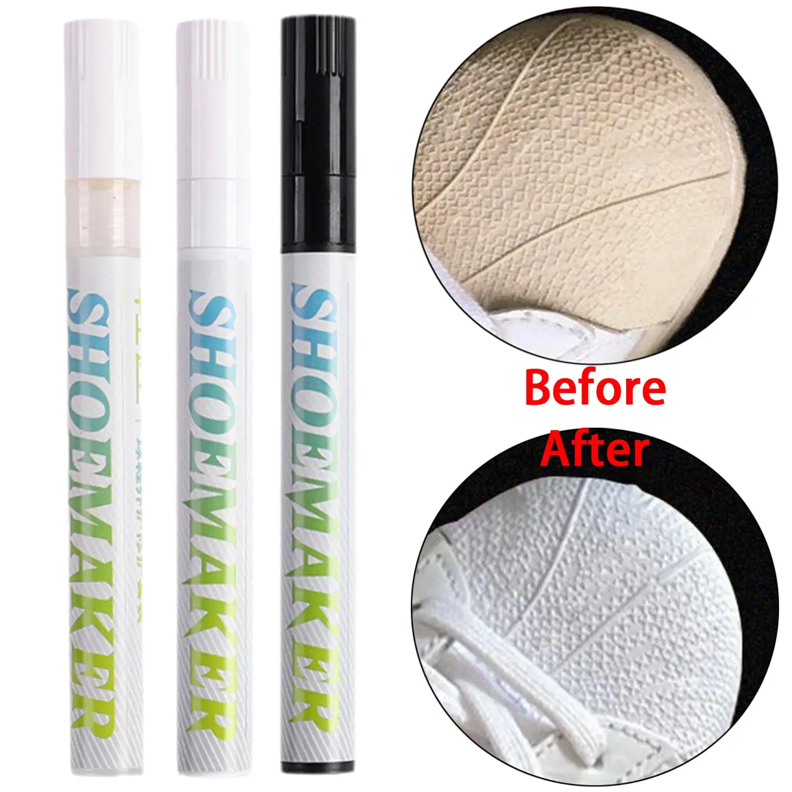 Footwear Shoe Repair Marker White Color Renewing Anti Fade Stain Remover for Sneaker Care