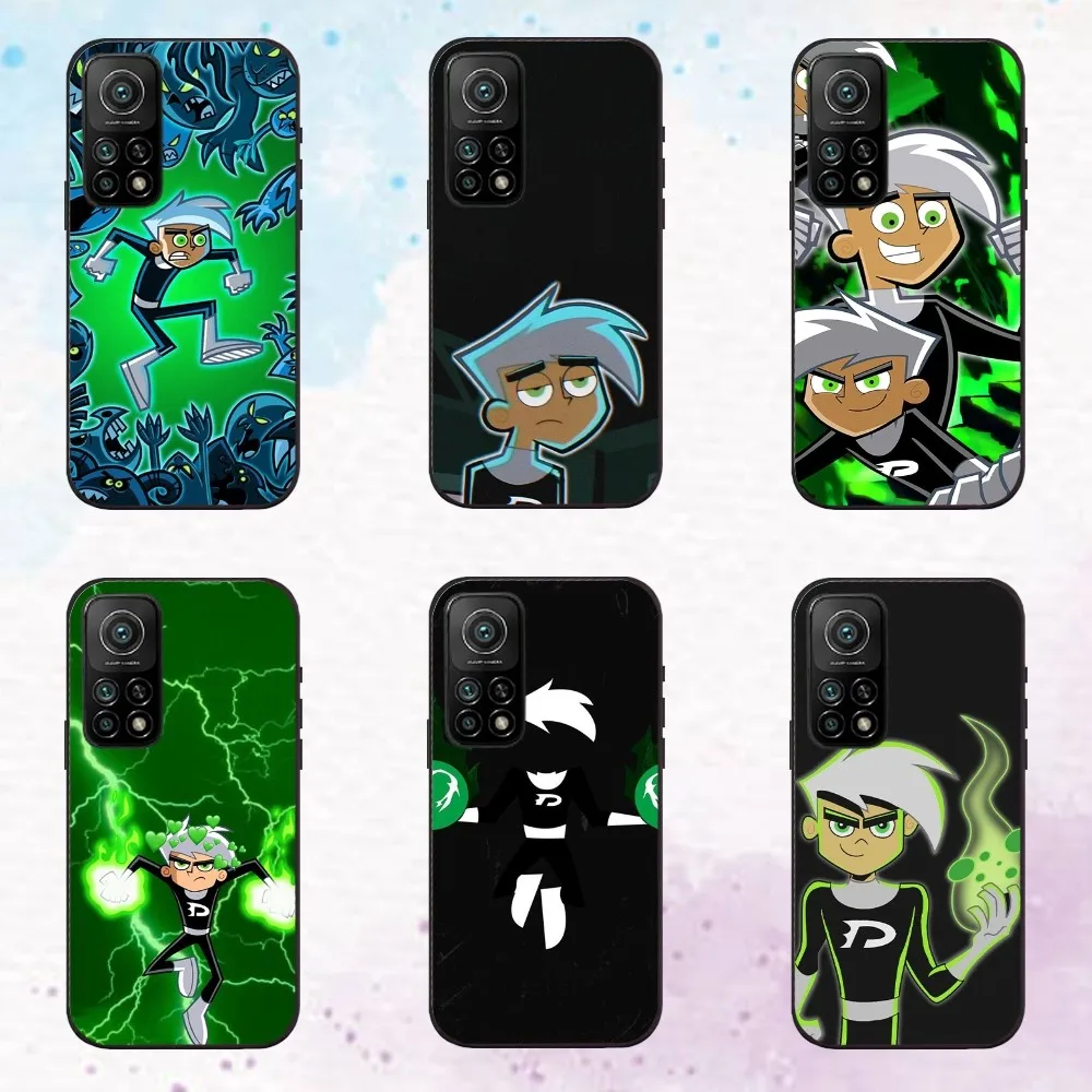 Danny Phantom Cartoon  Phone Case  For Samsungs S24 23 22 21 Note 20 10 9 8 Ultra Plus FE Lite Black Silicone Soft Case