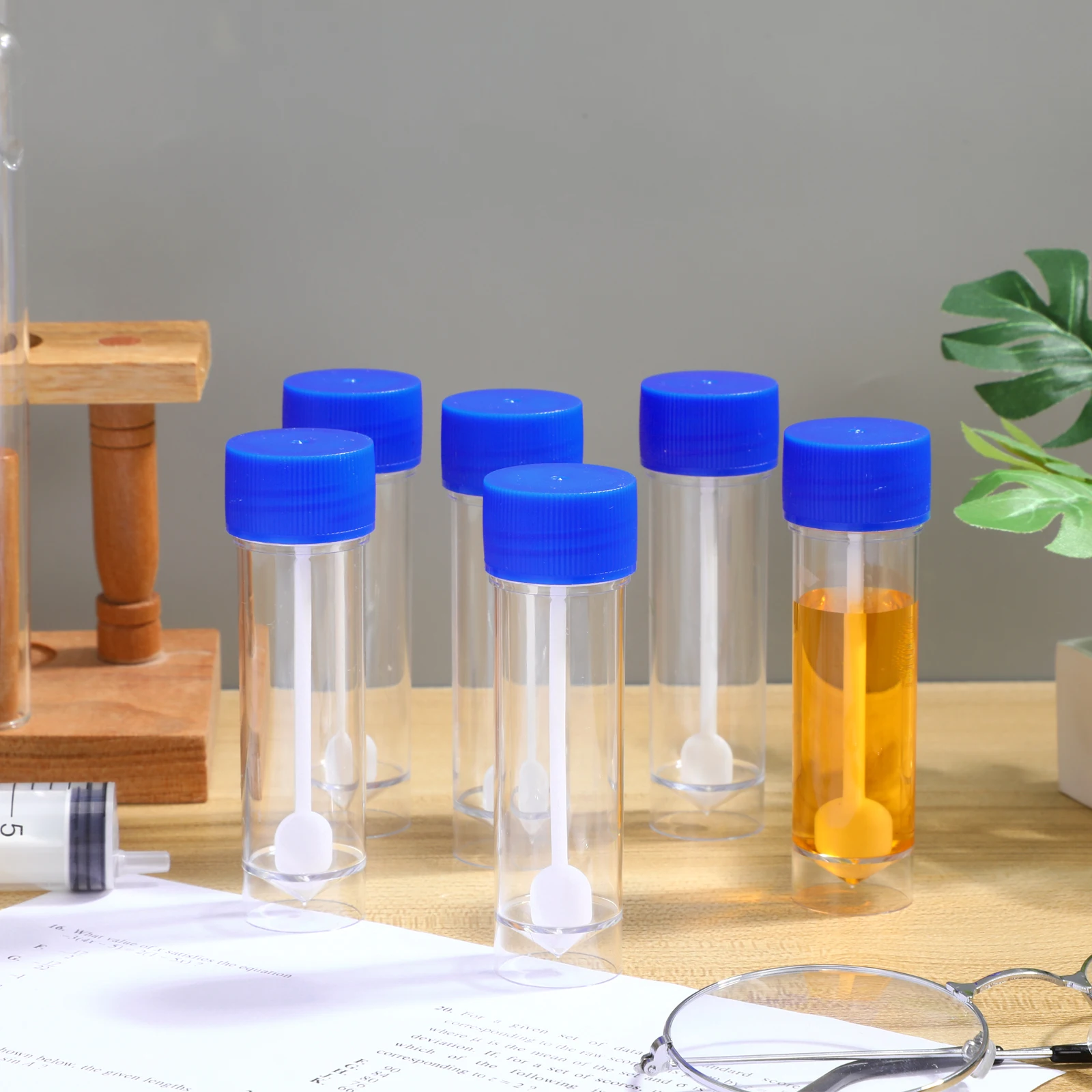 

10Pcs Stool Container Specimen Cup Plastic Leak Proof Pathology Histology Cytology Reagent Pre Filling Medical Sample Cup