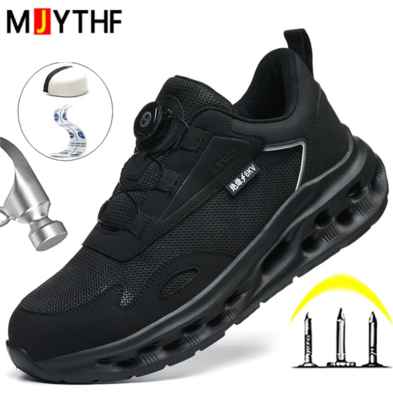 Fashion Work Safety Shoes Insulation 6kV Work Shoes Sneakers Composite Toe Anti-Smash Anti-Puncture Security Protection Shoes