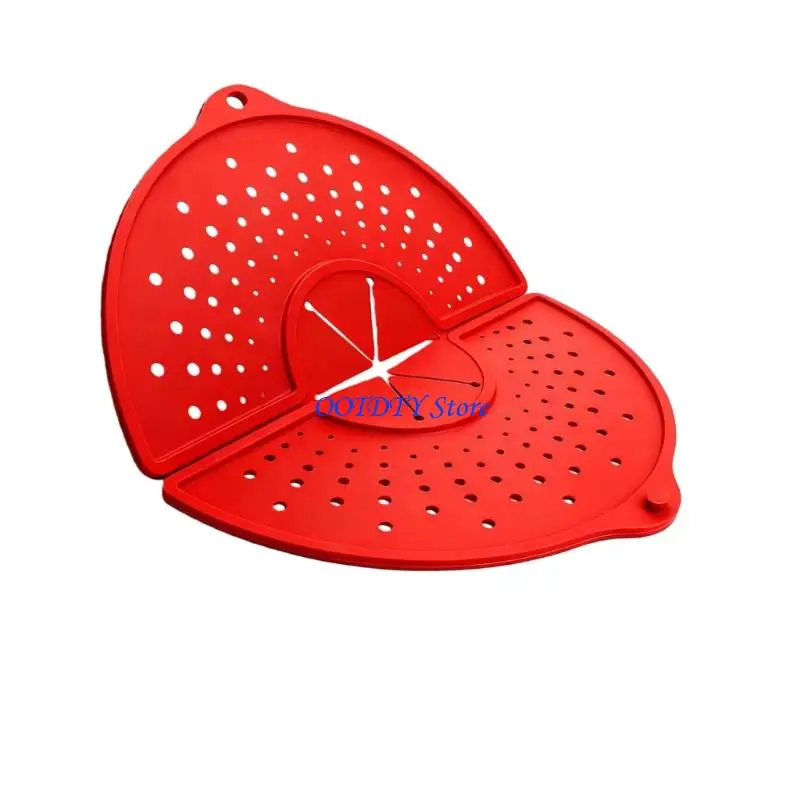367A Splatter Cover, Dishwasher Safe Foldable Oil Splash Cover, Silicone Splatter Guard for Everyday Cooking, for Cutlet Cooking