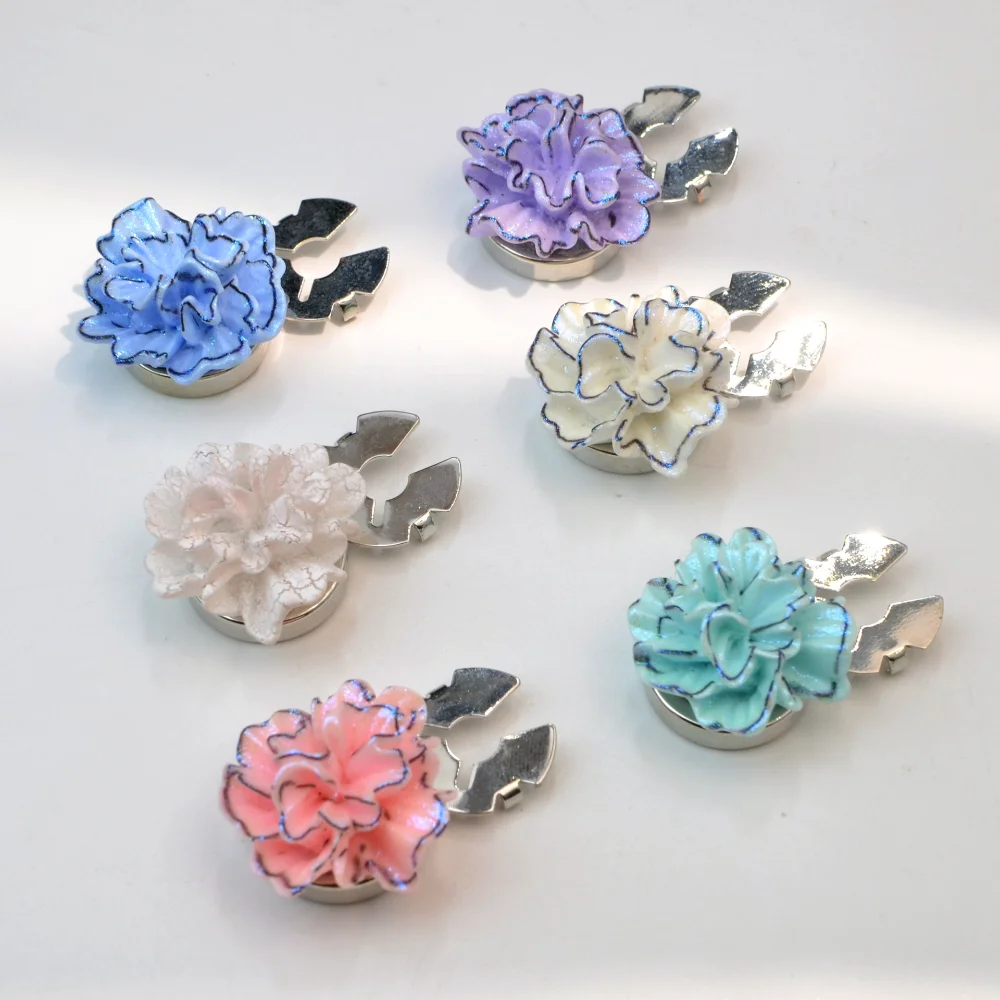 Exquisite Flowers Button Cover Shirt Button Fashion Button Cover Dress Clothing Decoration Accessory