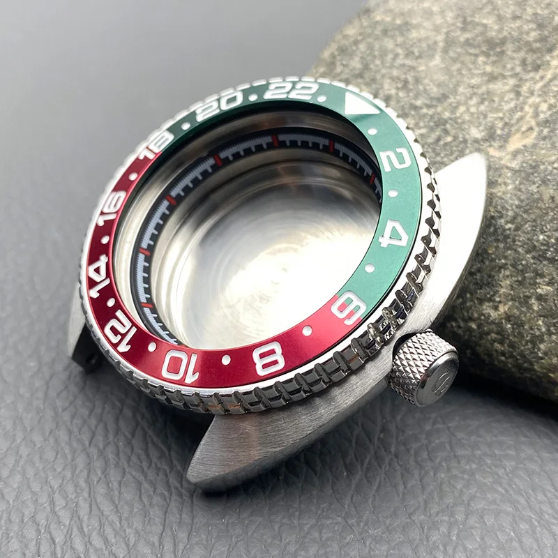 

NH35 Case Mod 6105 6309 Abalone Turtle Case Fits 7S26 7S36 4R35 4R36 NH35 NH36 Japan Automatic Movement Crown at 3.0 Watch Case