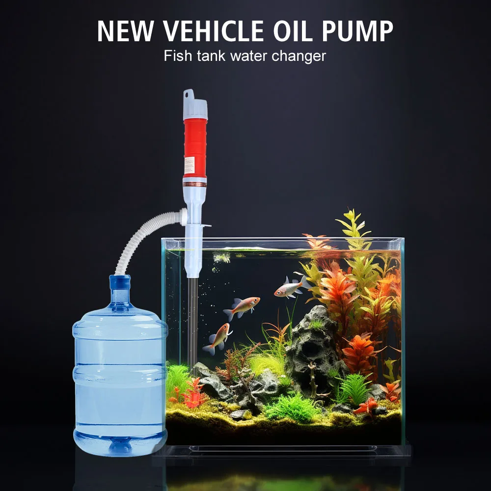 Vacuum Pumps Water And Oil Absorption For SUV Truck RV Boat Fuel Tank Tools Portable Car Gas Oil Pump Electric Automatic