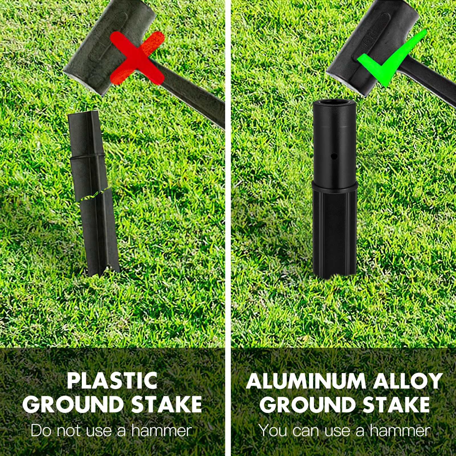 

10Pcs Solar Lights Replacement Spikes Outdoor Ground Sturdy Bur Free Edges Landscape Yard Solar Light Stake Lights Stakes