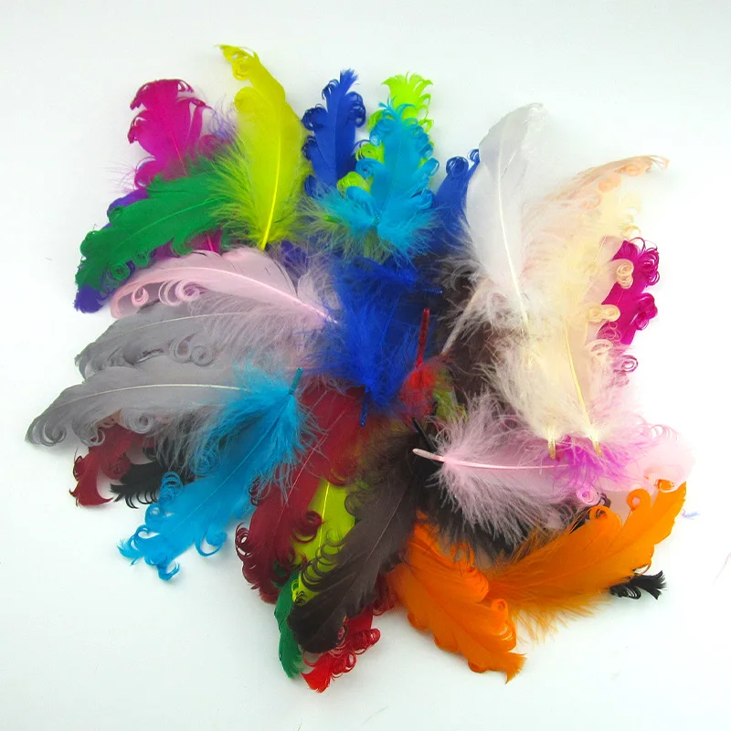 

Белые вьющиеся перья 10-17 см, натуральные пушистые перья, украшения для рукоделия, свадебный костюм, шляпа, заколка для волос, аксессуары для платья
