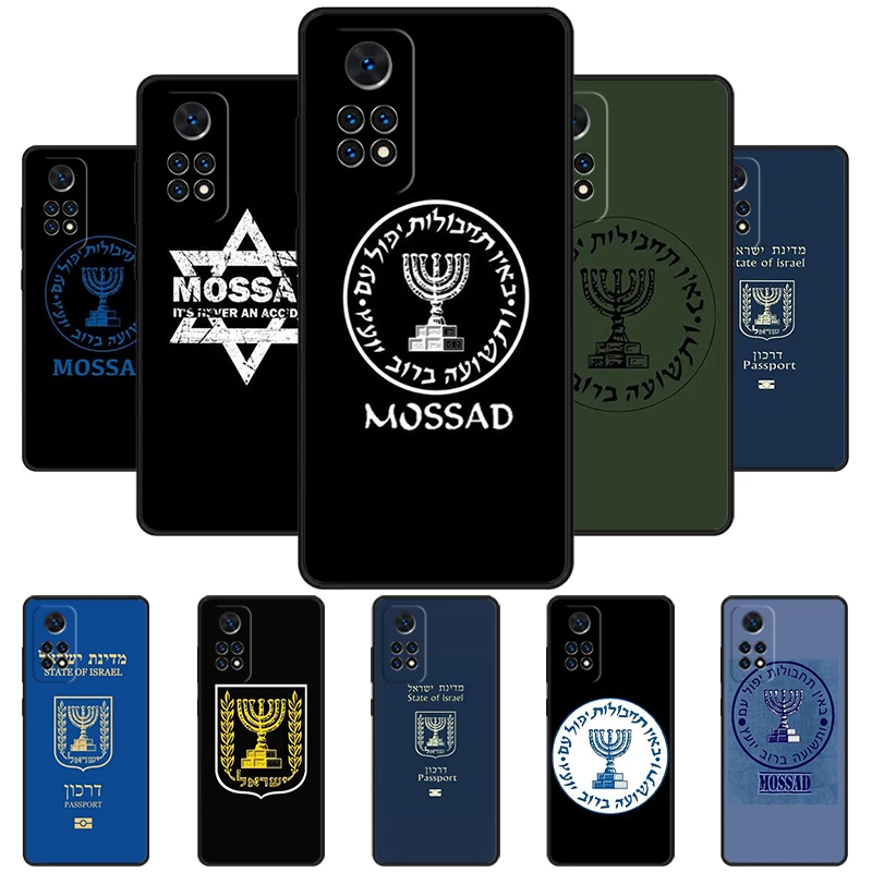 Israeli Mossad Passport Phone Case For Redmi Note 11 EPro 11S 10T 9S Promax 8 Pro Xiaomi Mi 11 12X 12S Ultra Cover