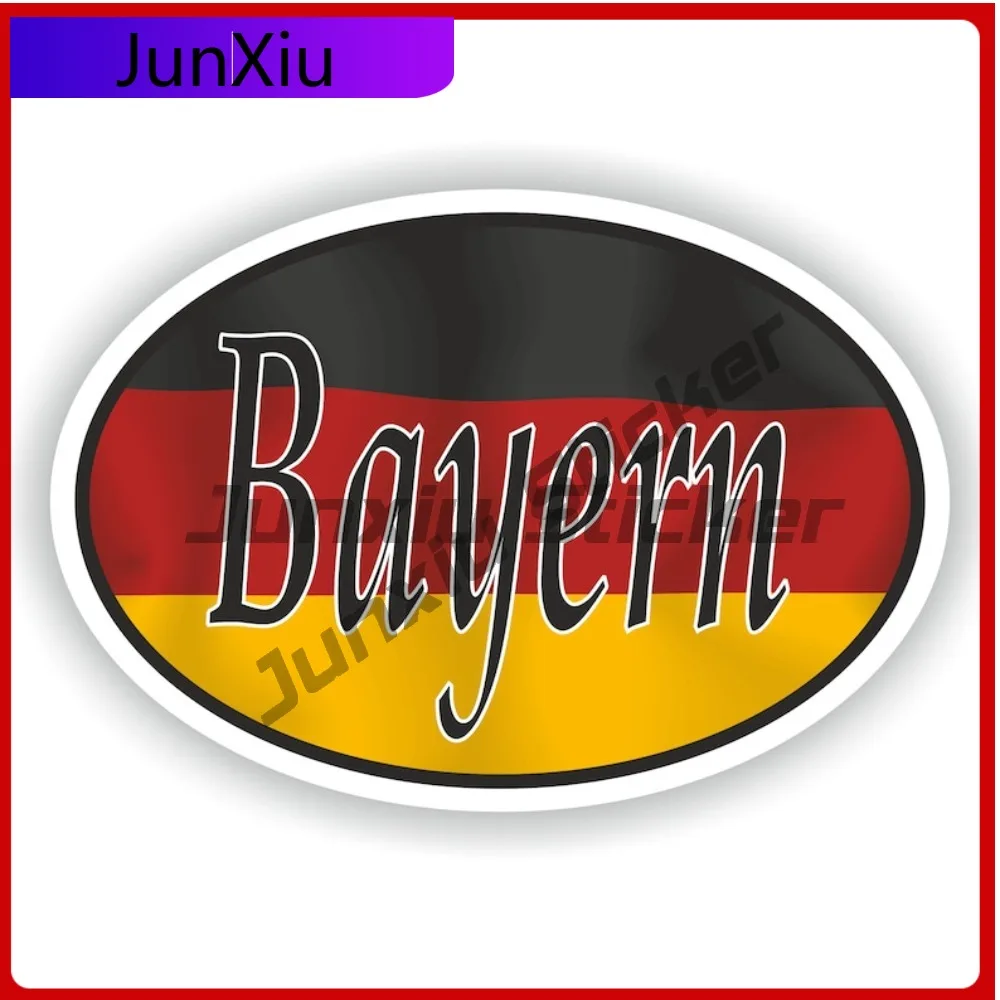 

Bayern Germany City Oval Flag Sticker Waterproof Decals Custom Decals Car Cover Waterproof Outdoor For Suv Window Decoration Fun