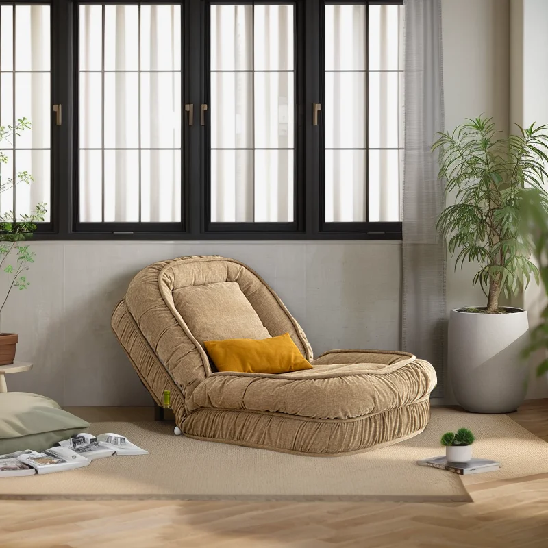 Design minimalista preguiçoso sofá dobrável design moderno tecido cochilo inverno quente saco de feijão macio cama de sono para cães e humanos