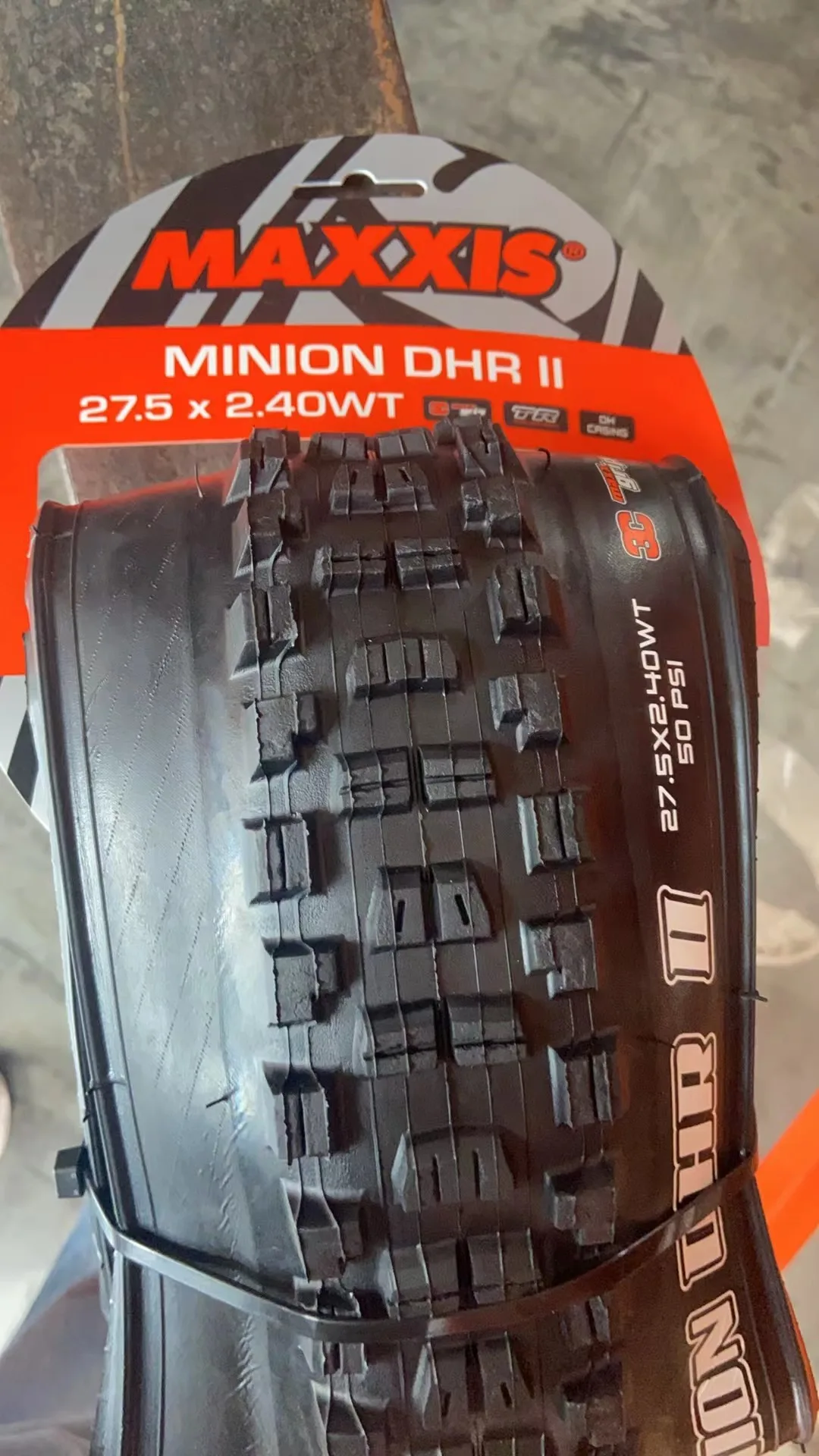 MAXXIS MINION DHR II Mountainbike-Downhill-Reifen, pannensicher, zusammenklappbarer Bergreifen, schlauchlose Downhill-Reifen, DH-Reifen – Detail 6