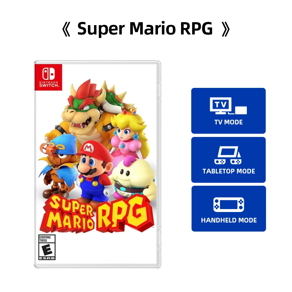 Super Mario RPG - Original Games Physical Cartridge Support TV Tabletop Handheld Mode for Switch OLED Lite