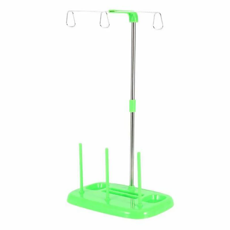 1pc White Multi-function Wire Rack Thread 3 Spool Holder Stand Rack Sew Quilting Home Sewing Machine Accessories
