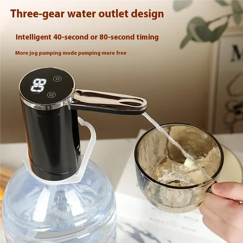 

B14C New USB Electric Water Pump Portable Liquid Transfer Device For Bucket Drum Tank Outdoor Camping Home Water Dispensing B
