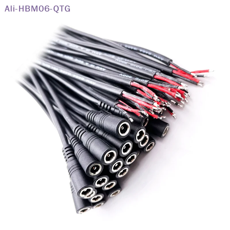 [New] NEW 10pcs 5.5x2.1 Plug DC male or Female Cable Wire Connector For 3528 5050 LED Strip Light