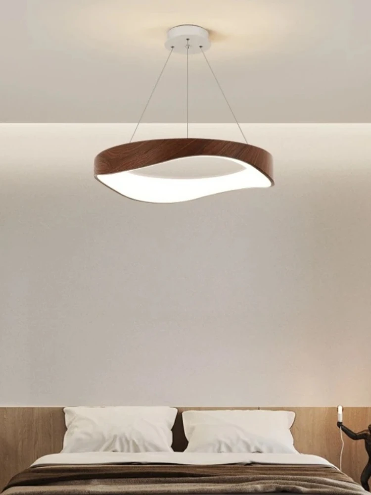 Kreatywne metalowe lampy wiszące z imitacją drewna, designerskie lampy LED do kuchni, sypialni, restauracji, do użytku wewnętrznego, dekoracja domu, żyrandol. — 2