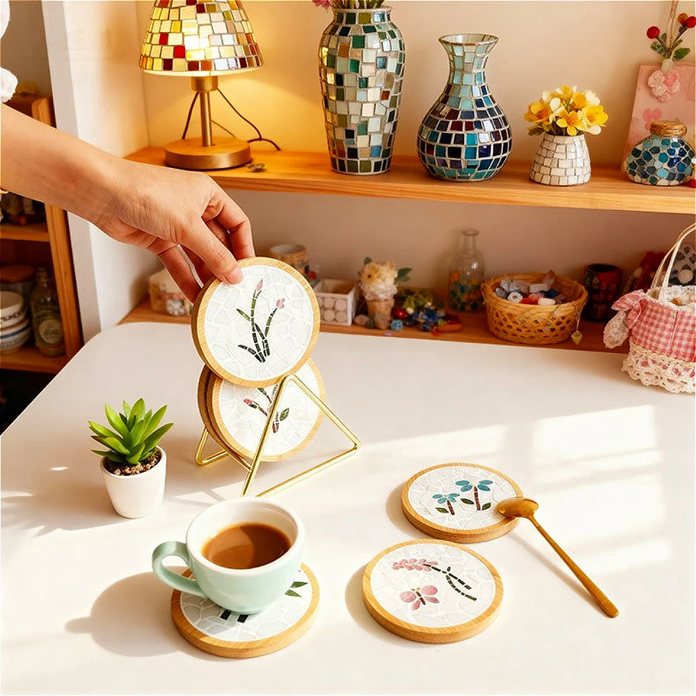 DIY Mosaic Coaster Material Ki - Art Craft Cup 评论和价格