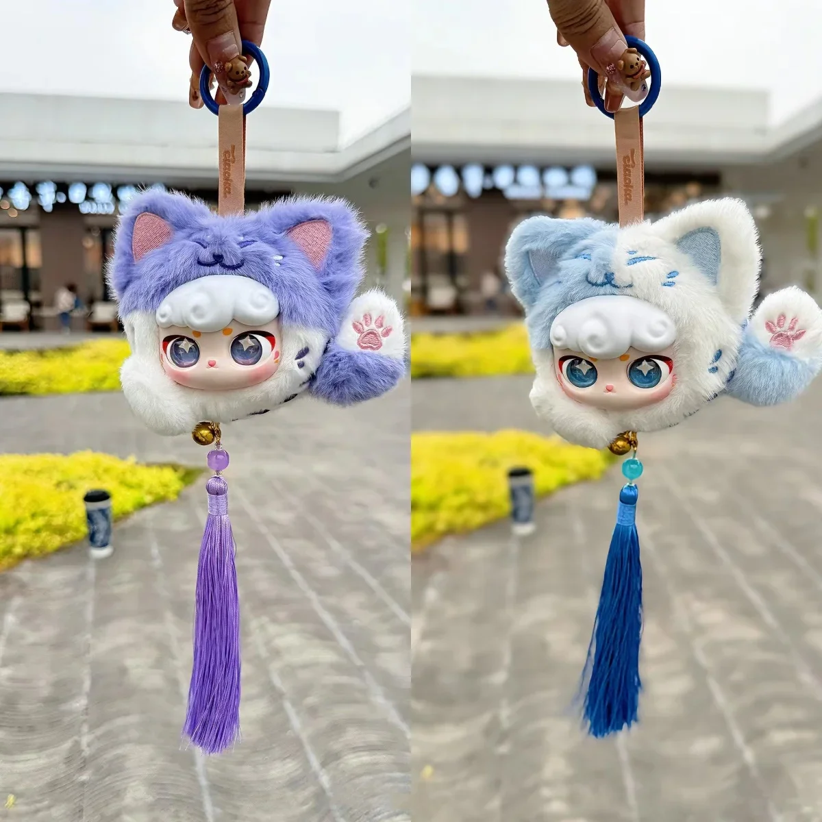Lucky Meow Series Blind Box لطيف عمل الشكل تخمين حقيبة أزياء اليدوية قلادة لعبة هدية لصديقتك والفتيات