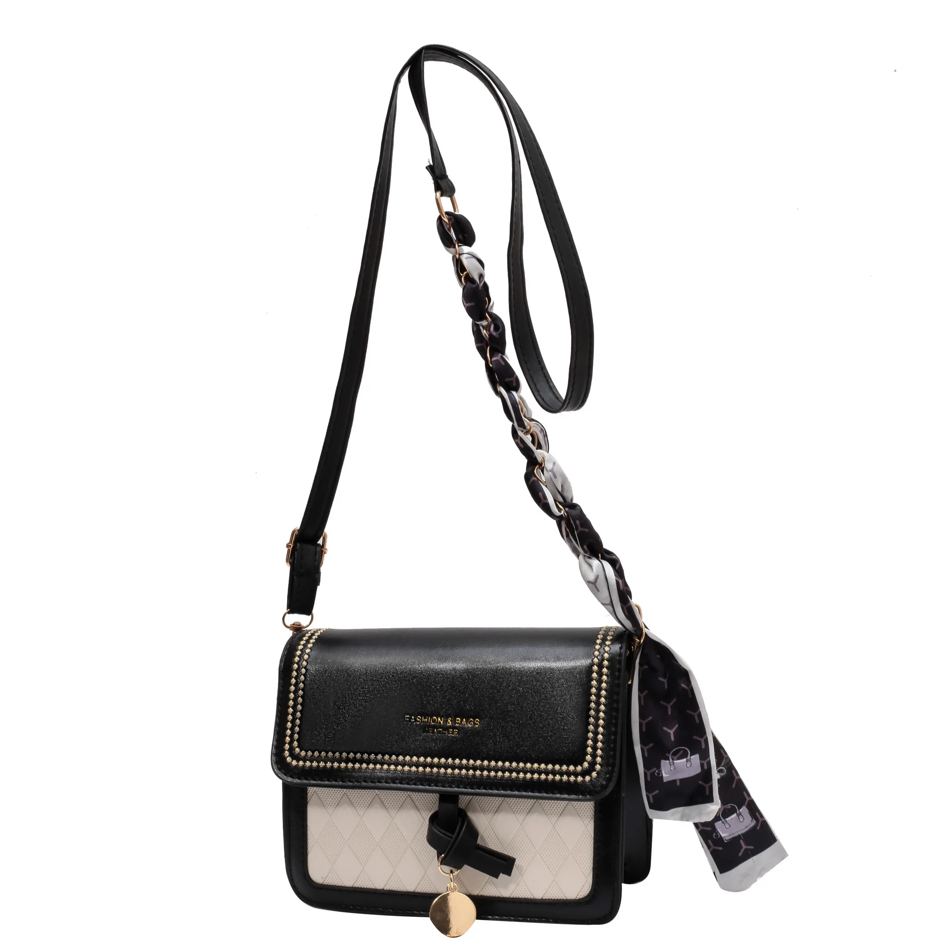 2023 New Women Crossbody Bag Simple Fashion Shoulder Bag Contrast-color Texture female Luxury Design Small Square Messenger Bag