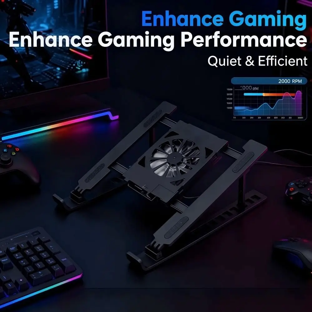 Universal Laptop Cooling Stand Adjustable Foldable Laptop Lift Stand Portable Multi-High Adjustment TabletPC Hanging Holder