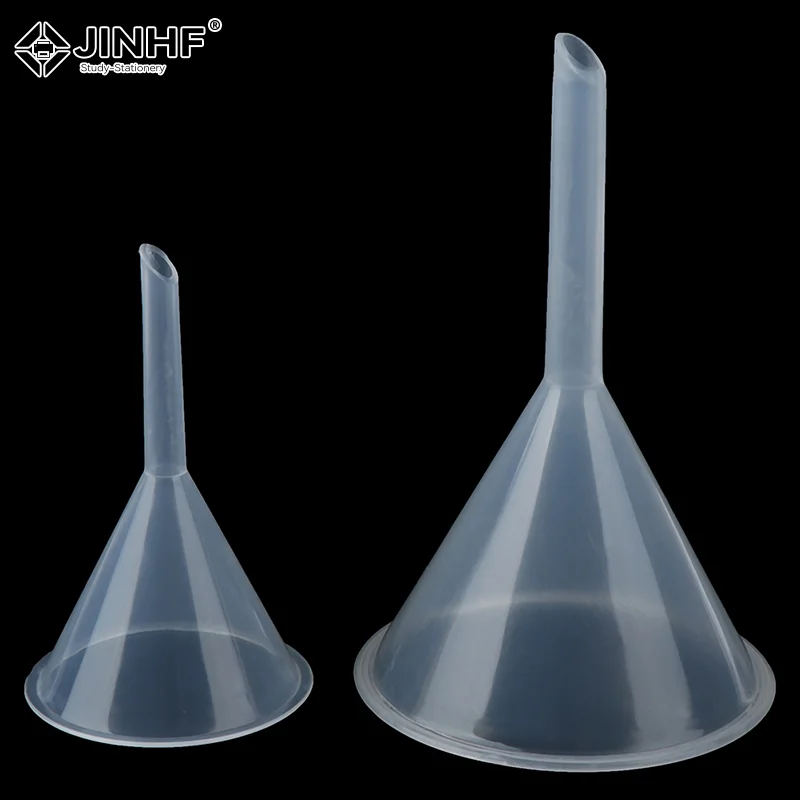 

60mm 90mm Mouth Dia Laboratory Clear White Plastic Filter Funnel