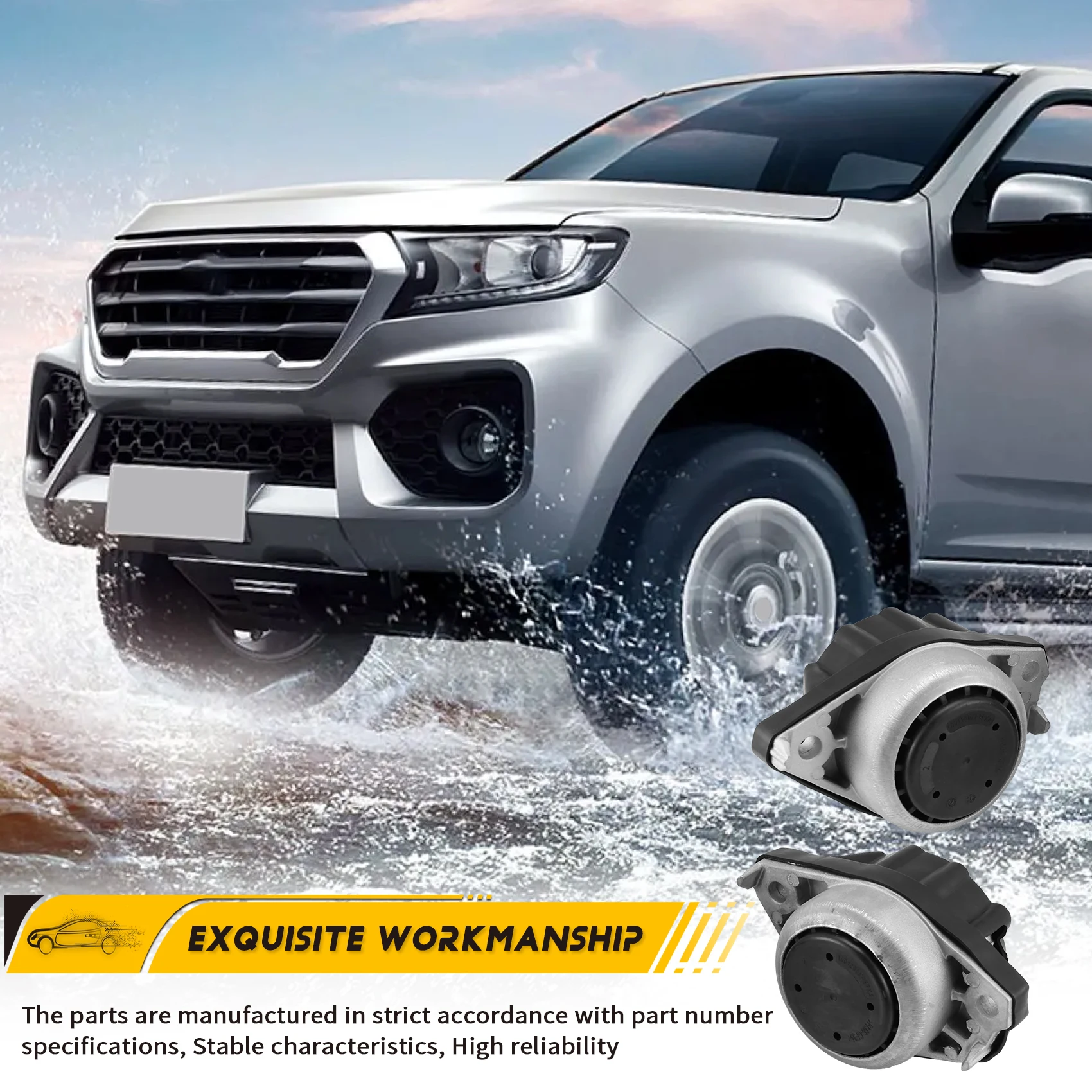 

1Pair Car Engine Mounts Assembly For Great Wall Wingle 7GWM Poer Commercial Pickup 1001200XP6PXA 1001100XP6PXA