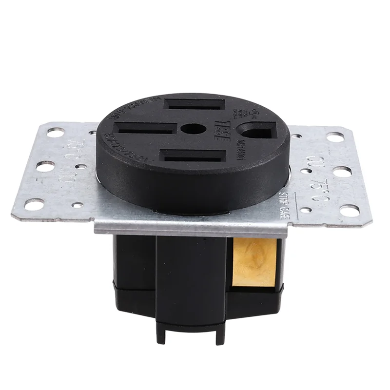 A74E-For Electric Vehicles, Rvs 3-Pole 4-Wire 14-50R Receptacle Up To 50 Amps, 125/250 Volt Large Appliance Power Outlet