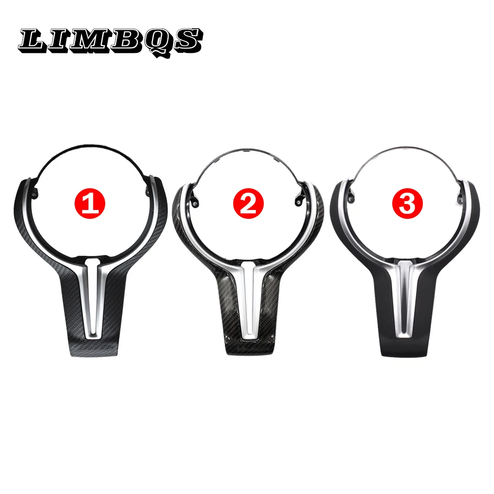

M3 M6 Steering wheel cover kit upgrade For BMW F10 F20 F25 F30 F32 F48 lever extension Carbon fiber Cover shift gear paddle