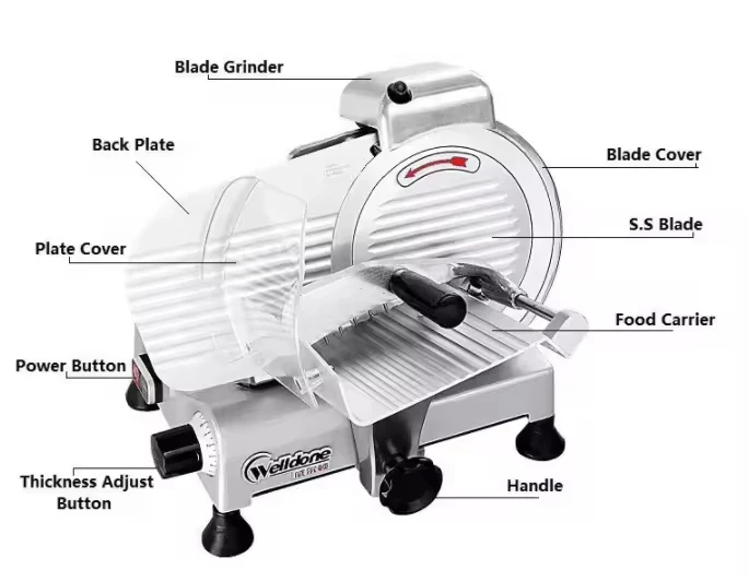 

Horizontal Electric Frozen Meat Slicer Commercial Semi-automatic Meat Slicer Stainless Steel Electric Flaker Lamb Meat Slicer