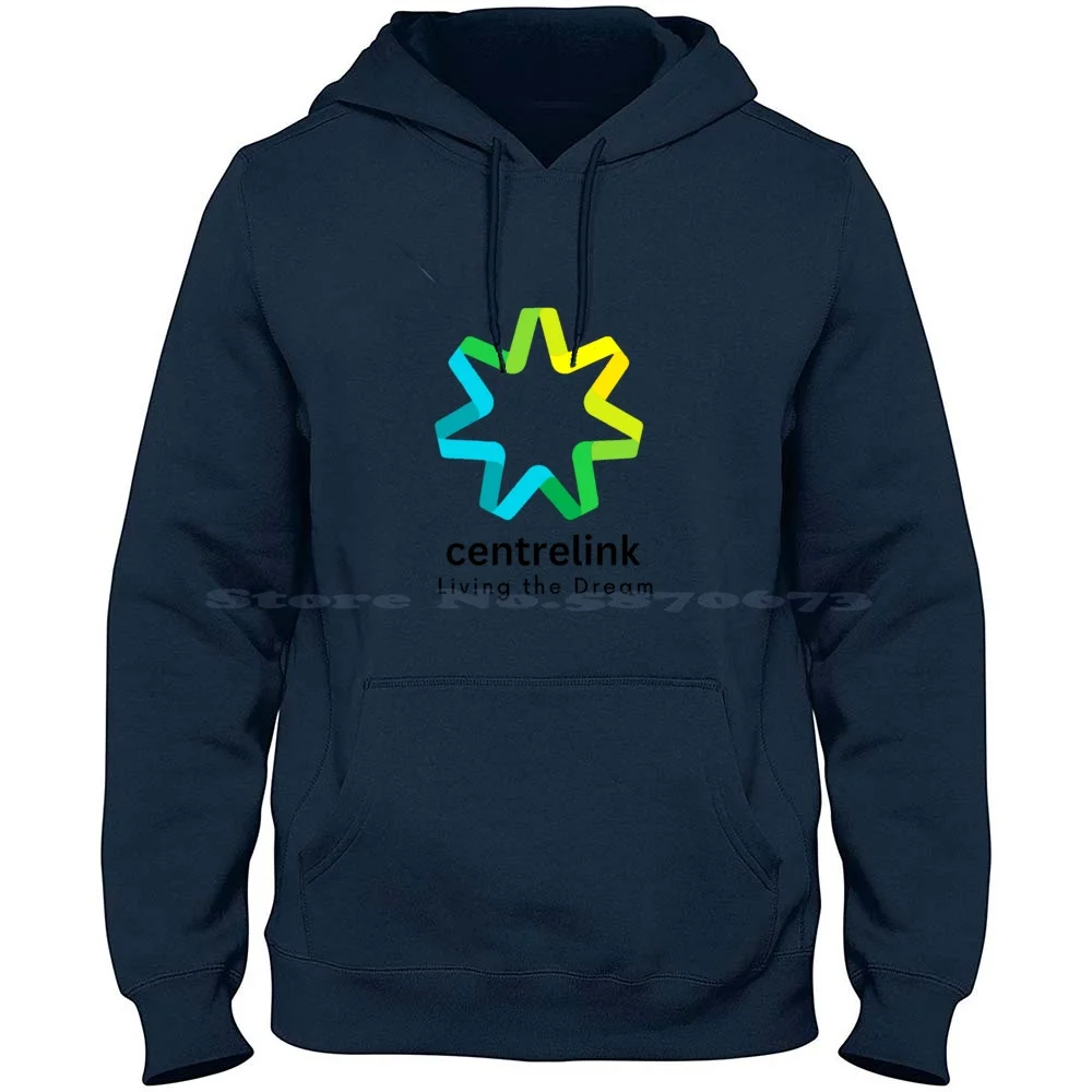 Centrelink Living The Dream 100% Cotton Hoodie T Shirt Centrelink Aussie Bogan Funny Straya Scomo Meme Medicare Politics Greens