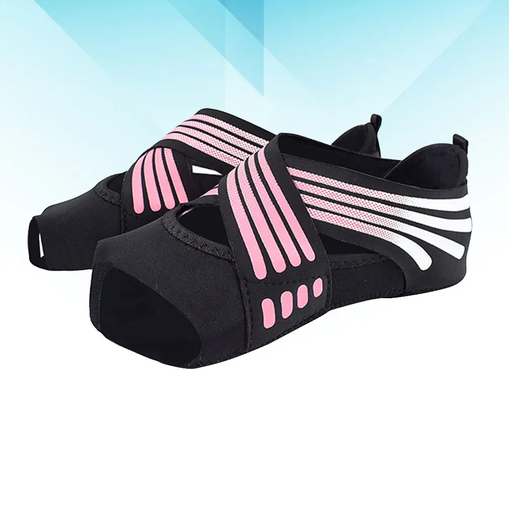 

1Pair Anti Slip Yoga Socks Full Toe Non Soled Five Fingers Design Adults Size 35 36 Pink for Pilates Training