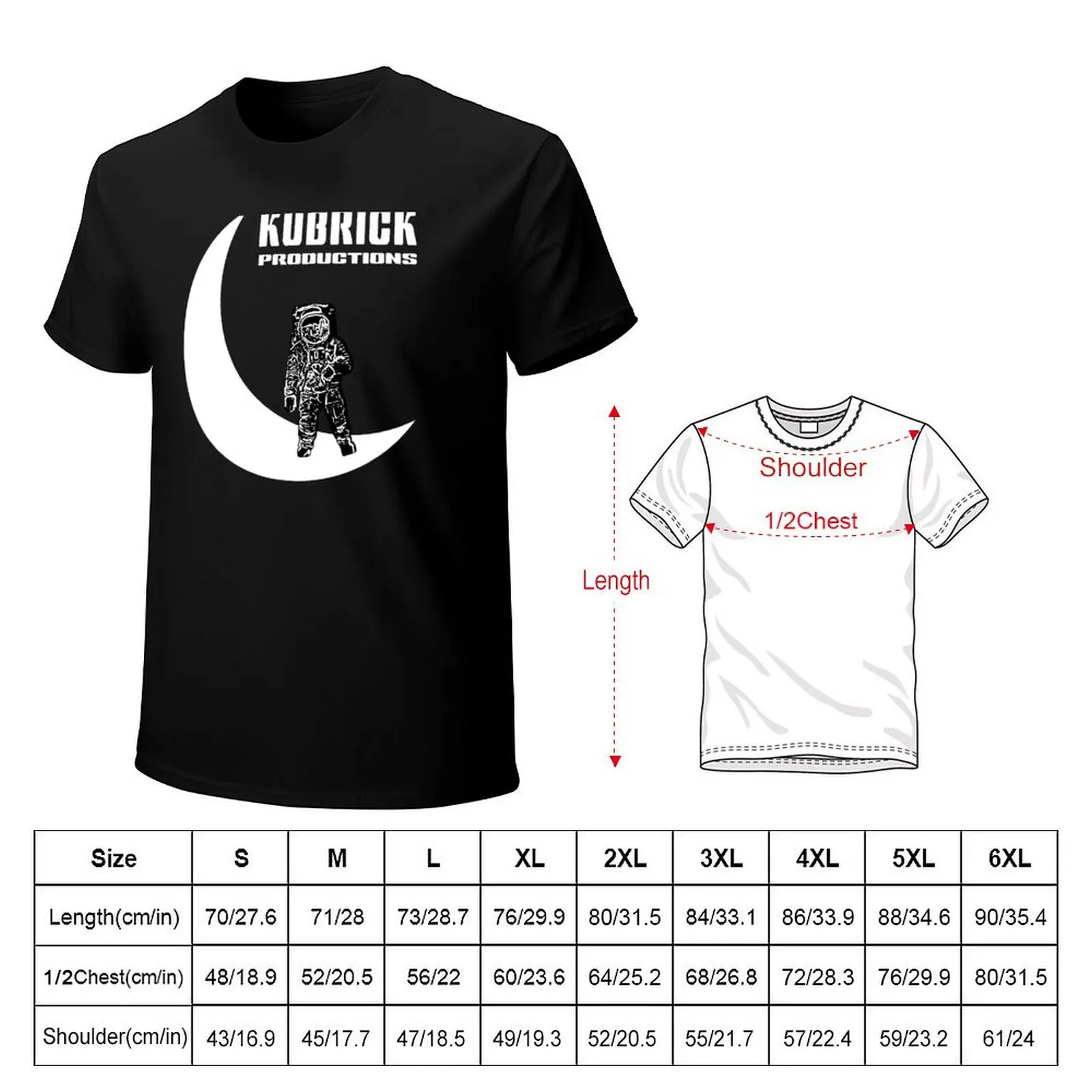 KUBRICK PRODUCTIONS. MOON LANDING MASTERPIECE. T-Shirt cotton t-shirt plain for man package T-Shirt
