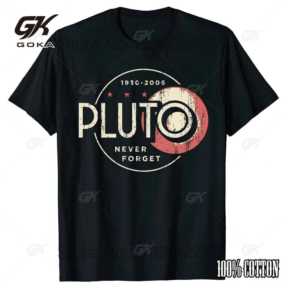 Pluto Never Forget 1930 2006 2024 Graphic T-Shirts Men clothing Streetwear Summer  Women Short Sleeve Casual Tops Tees Unisex