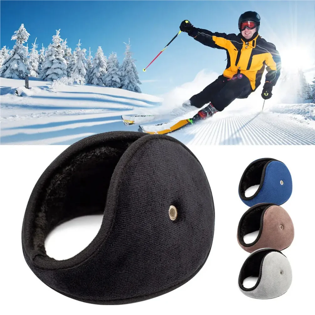 

Men Women Winter Warm Ear Muffs Earflaps Soft Cosy Plush Warmer Earmuff With Loudspeaker Hole