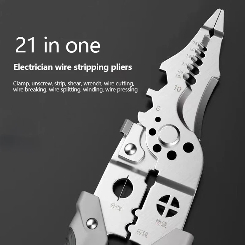 

Щипцы для резки кабеля, регулируемые автоматические щипцы для зачистки проводов, обжимные клещи, многофункциональный инструмент для ремонта проводов, плоскогубцы
