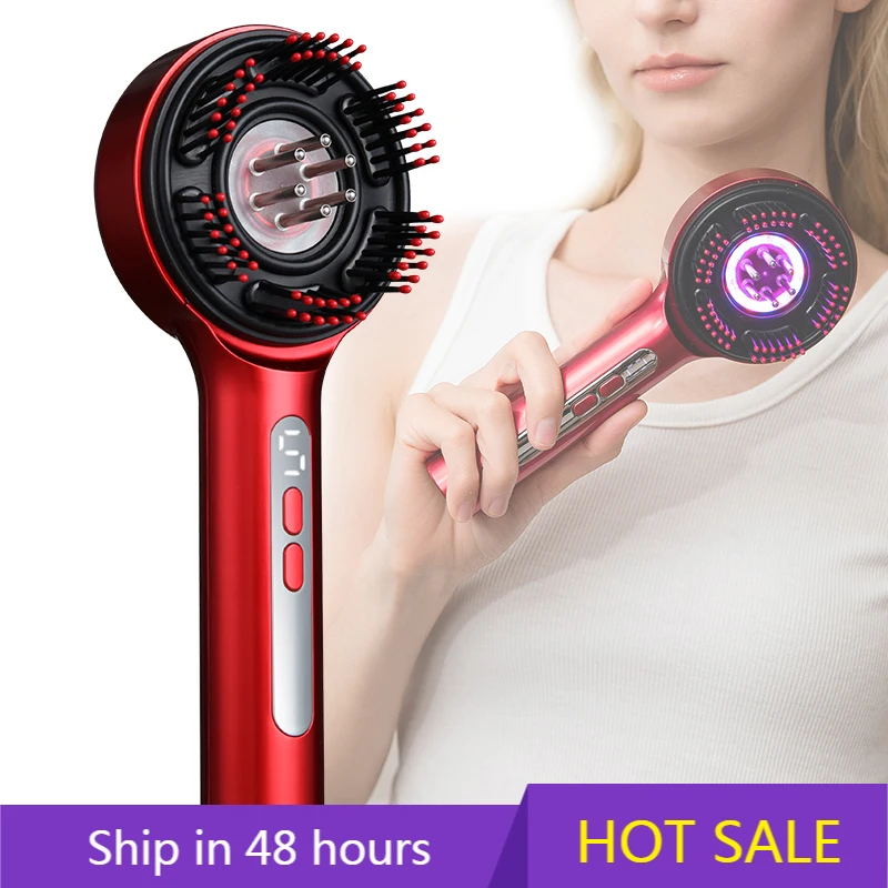 

YTYIN Portable ABS Scalp Massage Comb Hair Growth Brush With Relaxing Massager For Home Use