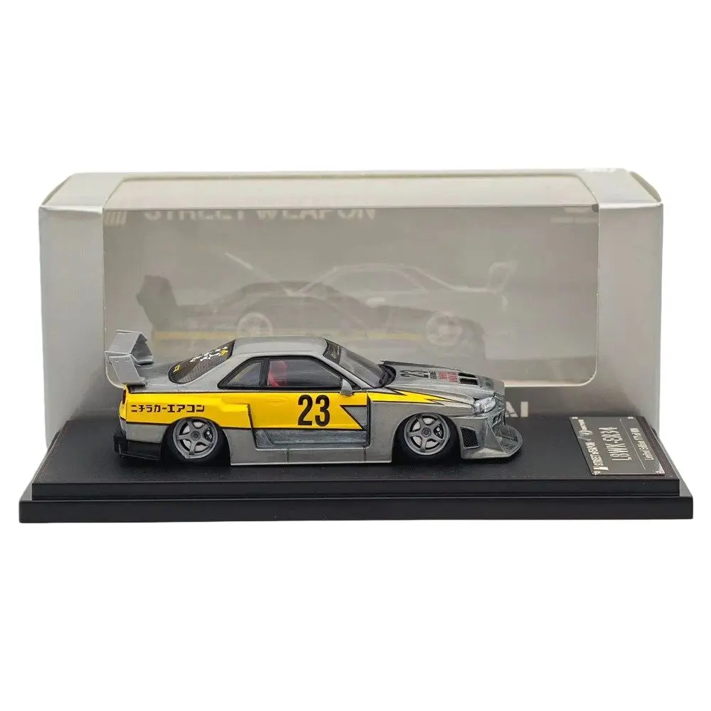 

SW 1/64 FOR LBWK ER34 #23 Flash Raw Special Version Diecast Model Car Limited Collectible