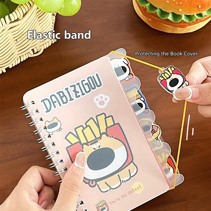 Creativo Cartoon Puppy Coil Notepad Notebook Big Nose Dog Coil Book Cute Notebook Portable Account Book Notebook Stationery