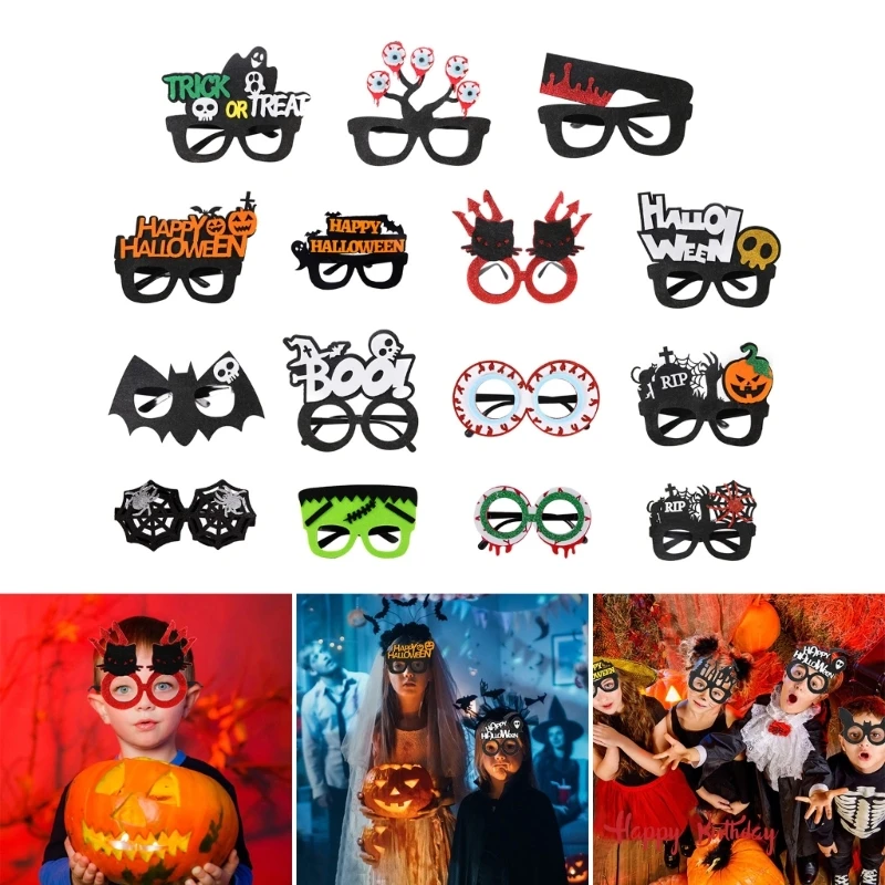 Novelty Halloween Props Glasses Funny Spoof Eyeglasses Cosplay Party Costume Home Decorations Adult Child Photo Eyewear