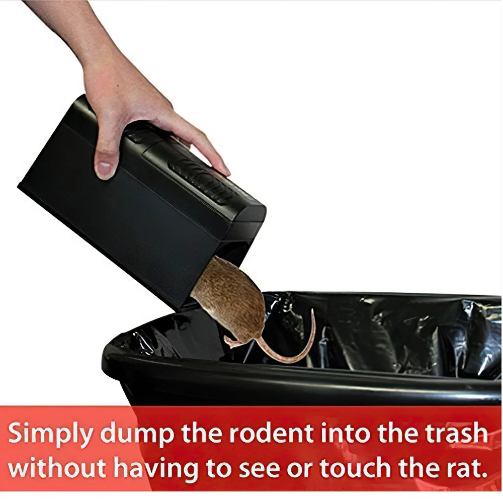 Electronic Mouse Trap 7000V High Voltage Rat Rodent Cage Trap Reusable Mice Killer Orchard Garden Electronic Pest Control Tool