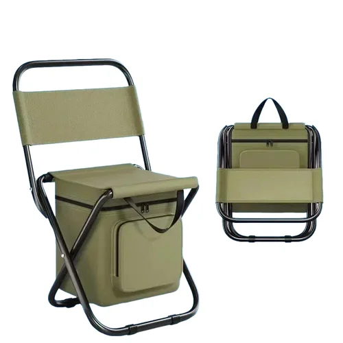 Silla plegable portátil multifuncional para pícnic al aire libre, Camping, con bolsa, taburete de pesca ultraligero, taburete de viaje, accesorio de pesca