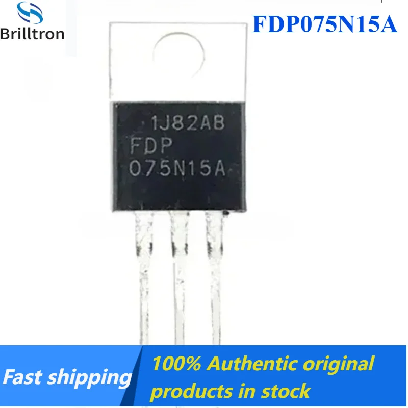 10-30 piezas 100% nuevos, importados, originales FDP075N15A 075N15A TO-220 MOSFET 130A 150V, productos originales en stock, gran venta.