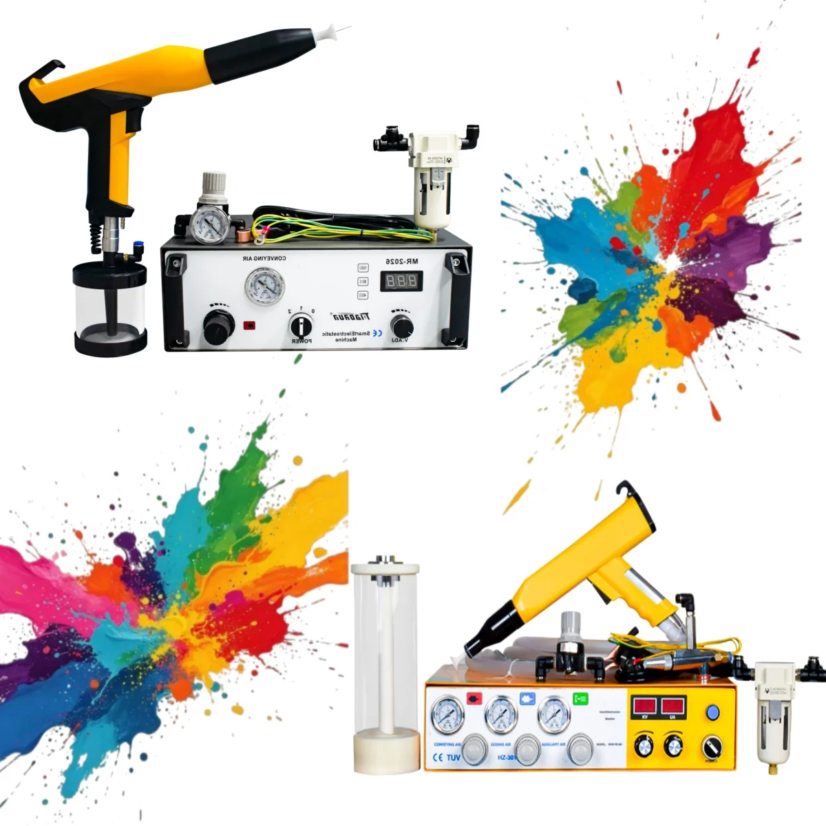 Powder Coating Spray Gun Electrostatic Painting Machine for Steel Substrate Coating Production Line 380v