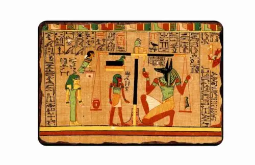 Egyptian holographic Ancient Burial Wall Art Tin Sign  8 x 12