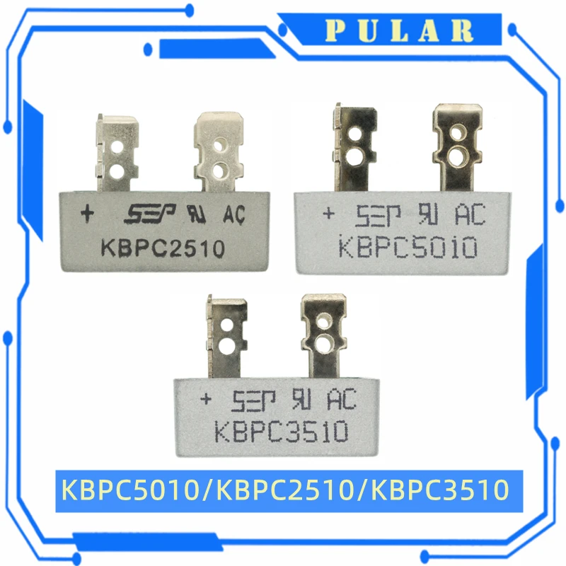 1PCS KBPC5010 50A 1000V/KBPC2510 25A 1000V/KBPC3510 35A 1000V Diode Bridge Rectifier KBPC5010/KBPC2510/KBPC3510