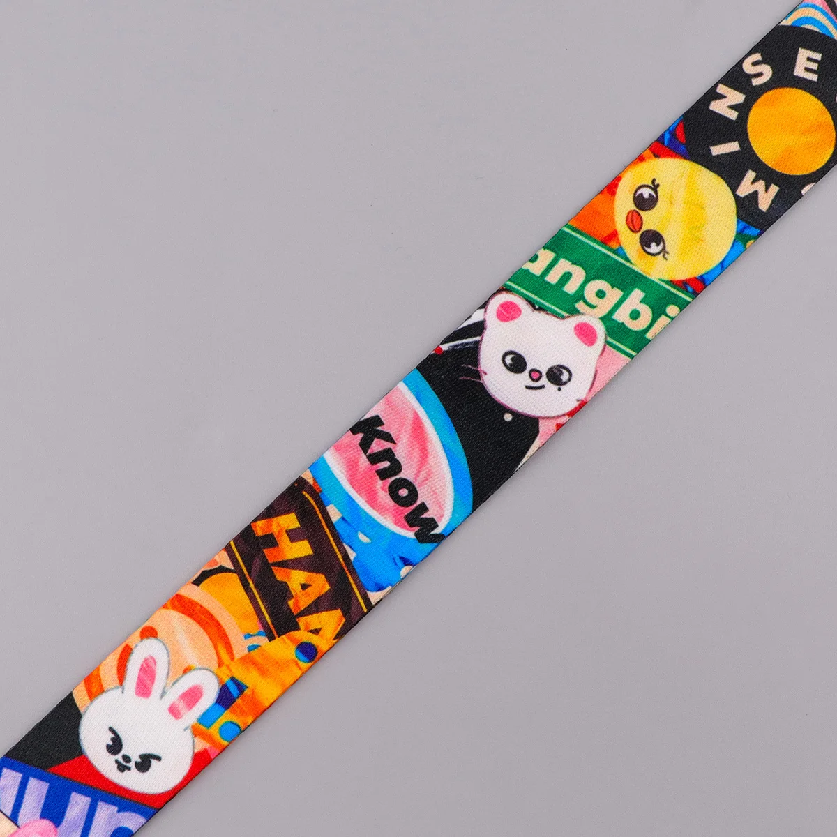 لطيف الكرتون الحيوانات الحبل الرقبة حزام المفاتيح أنيمي غطاء بطاقة شارة حامل الهاتف المحمول شنق حبل كيرينغ اكسسوارات الهدايا