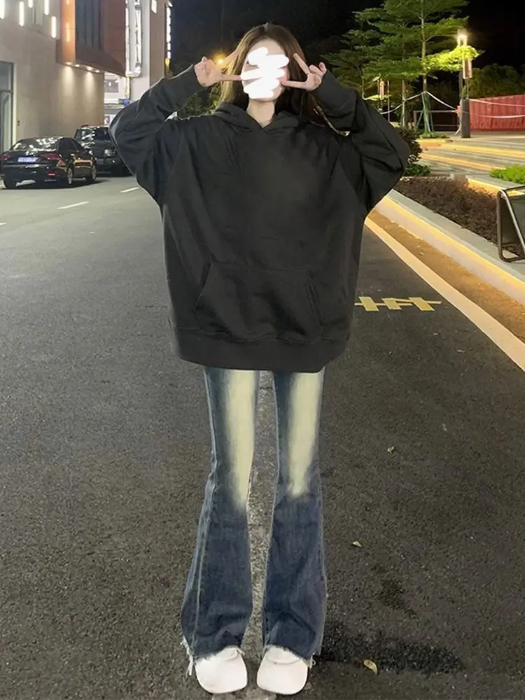 Jeans voor dames Gestapeld Ruche Geplooid Gedrapeerd Split Split Asymmetrisch detail Zijden Denim Damesmode Uniek Stijlvol Modern Chic